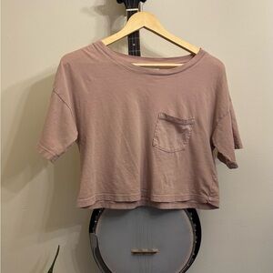 MATE the Label Dusty Pink Crop Top